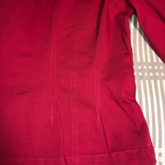 SOLD!!! Christine Alexander RED denim bling faux diamond L - Picture 14 of 14